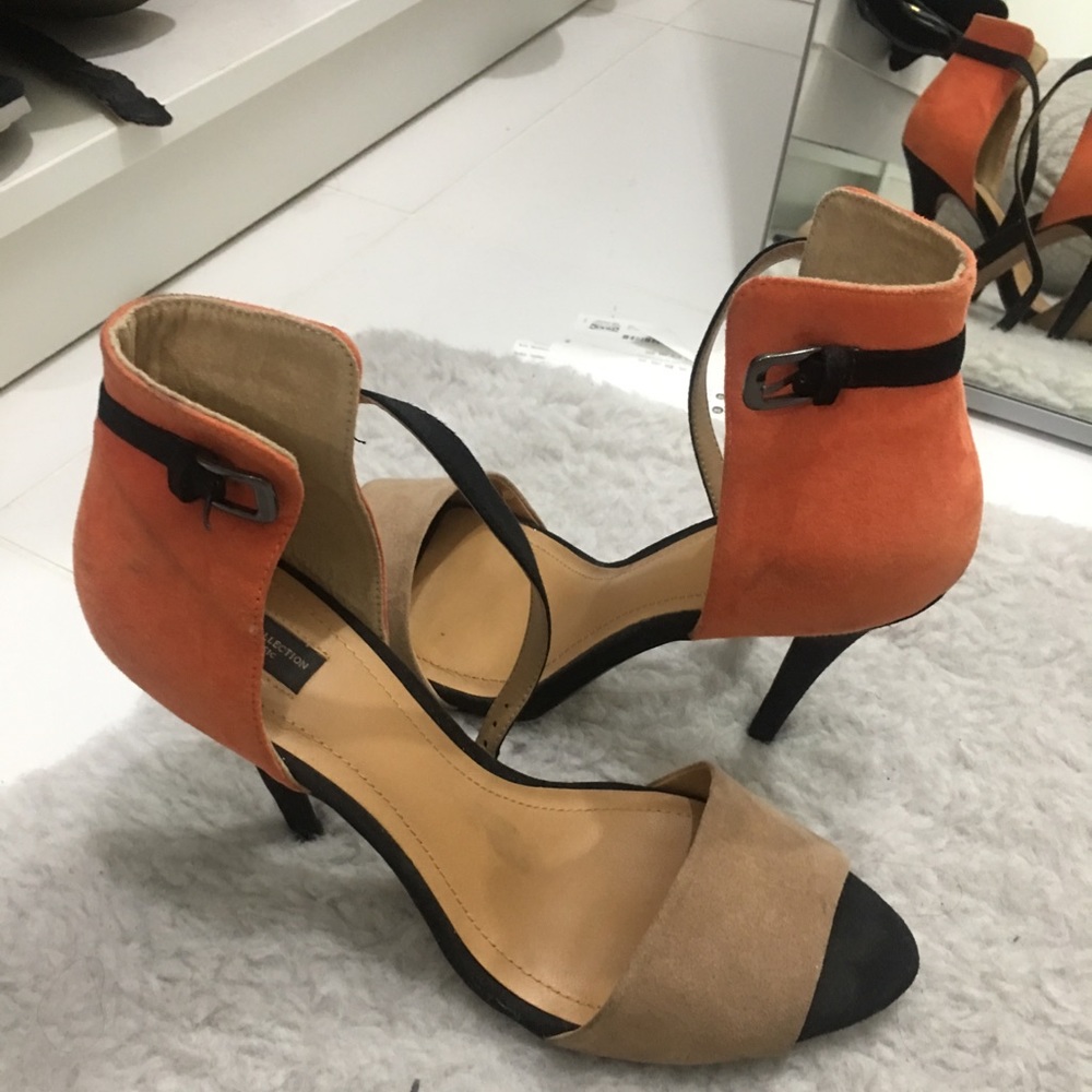 Zara ankle strap heels
